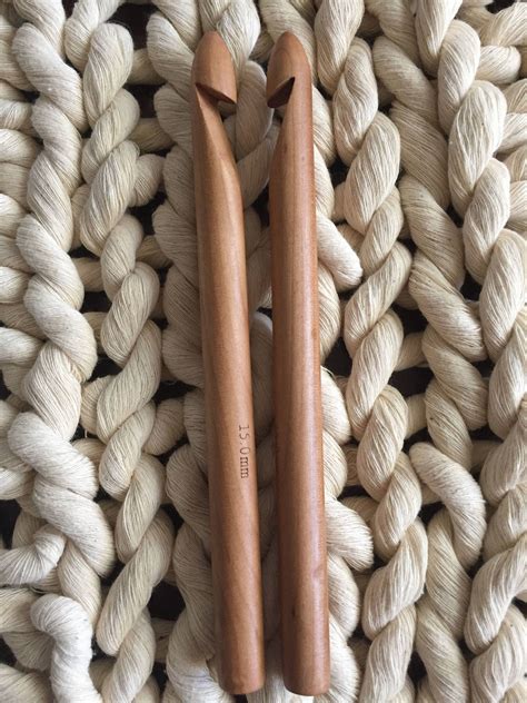 15mm Crochet Hook Jumbo Crochet Hook For Chunky Yarn Large Etsy