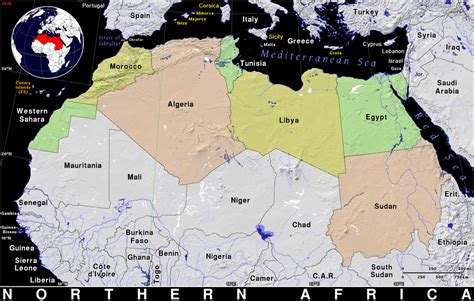 Northern Africa · Public Domain Maps By Pat The Free Open Source