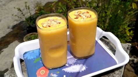 mango milkshake recipe in hindi मैंगो मिल्क शेक how to make mango milkshake मैंगो स्मूथी