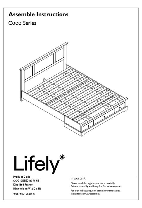 Lifely Coco Series Assemble Instructions Pdf Download Manualslib