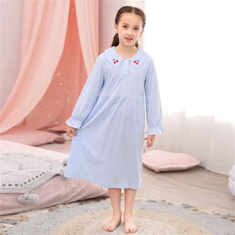 Girls Pajamas Girl Falling Long Sleeve Knit Pjs Barefoot Cold