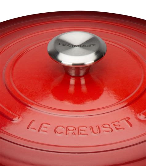 Le Creuset Cerise Cerise Round Casserole Dish 24cm Harrods Uk