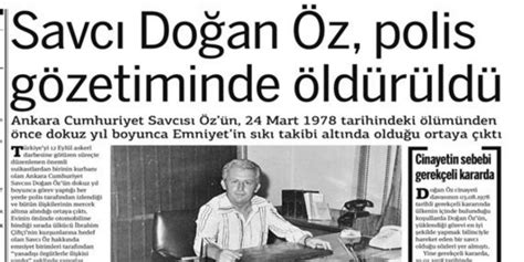 Kıbrıslı gazeteci kutlu adalı yenidüzen gazetesindeki köşesinde 23 mart 1996 günü başbakana düşen başlıklı yazısını yayınladı. Savcı Doğan Öz cinayetinden bugüne