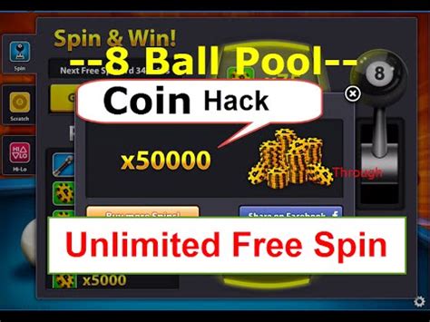 Most of the cheats will give you unlimited pool cash which is the most essential thing in the game, whereas there are some that can be used to get particular sticks or unlock a tournament. 8 Ball Pool Coin Hack through Unlimited Free Spin - 100% ...