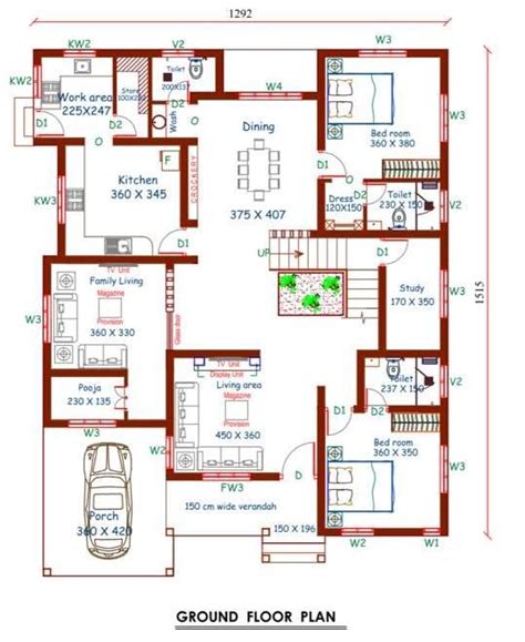 4 Bedroom House Plans One Story Kerala Style 6 Images Easyhomeplan