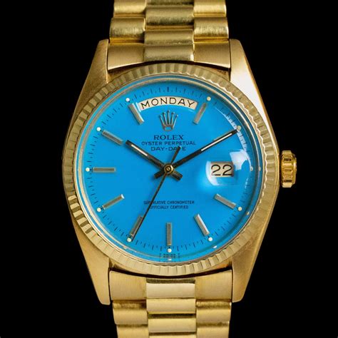 Rolex Day Date 1803 Blue Stella Amsterdam Vintage Watches