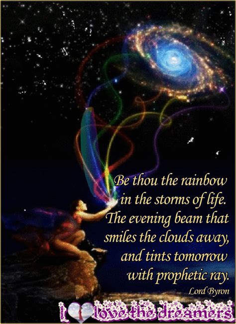 Be Thou The Rainbow In The Storms Of Life The Evening Beam That Smiles