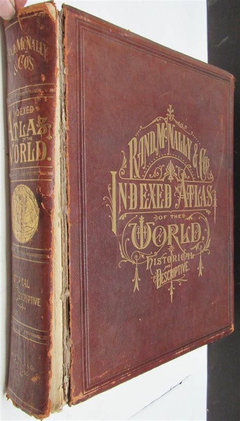 Rand Mcnally And Cos Indexed Atlas Of The World Historical And Descriptive Fair Hardcover 1882