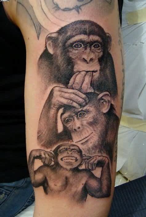 11 Tattoos Of Monkeys Ideas Monkey Tattoos Tattoos Tattoo Designs