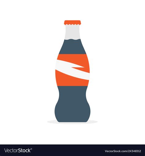 Bottle Of Soda Drink Icon Royalty Free Vector Image