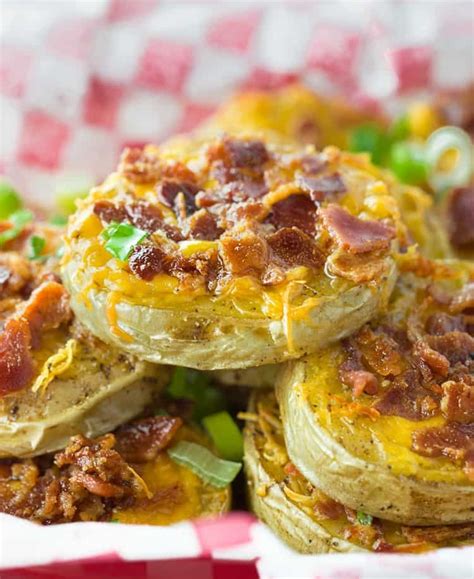 It says to bake it separately but i just put it on top and then baked them 30 minutes. Baked Potato Slices - The Cozy Cook