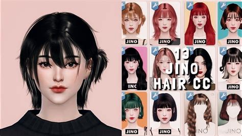 The Sims 4 13 Jino Hair Cc Finds Cc Links Showcase 1 Youtube