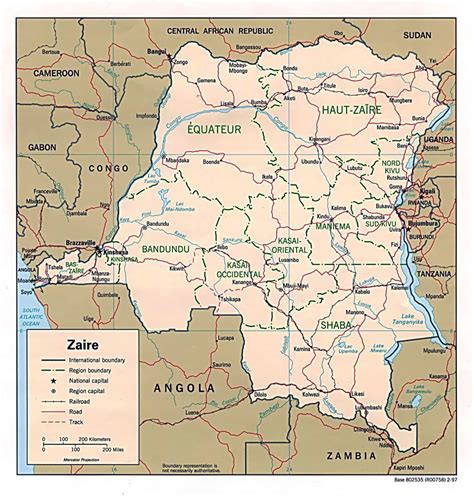 Detailed Political Map Of Congo Ezilon Maps Images