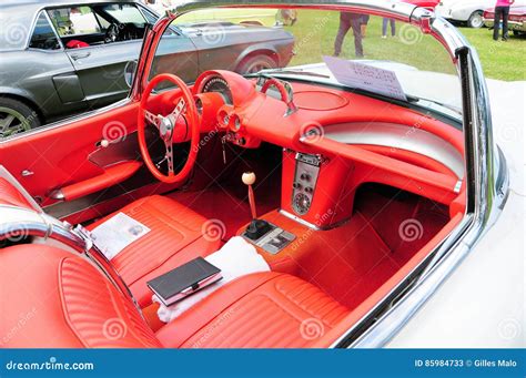 Convertible Car Interior Stock Image Image Of Coloured 85984733