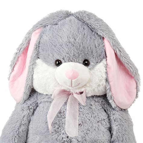 Extra Large Plush Bunny Gray