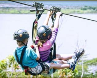 Kids' ziplines are really a blast! Koloa Tandem cropped - Hawaii Ziplines™