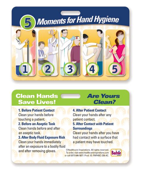 Hand Hygiene Badge Card