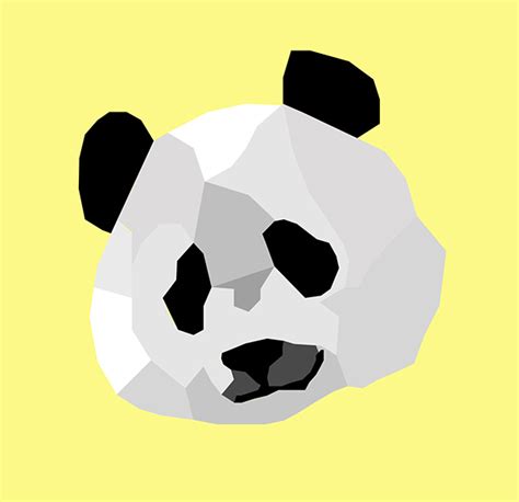 Low Poly Panda On Behance