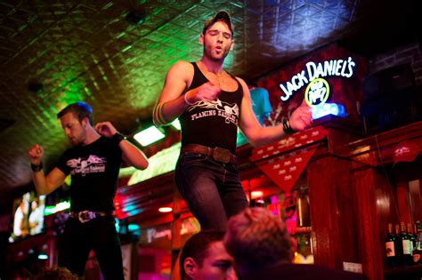 a gay bar that s part coyote ugly part reality tv fodder the new york times