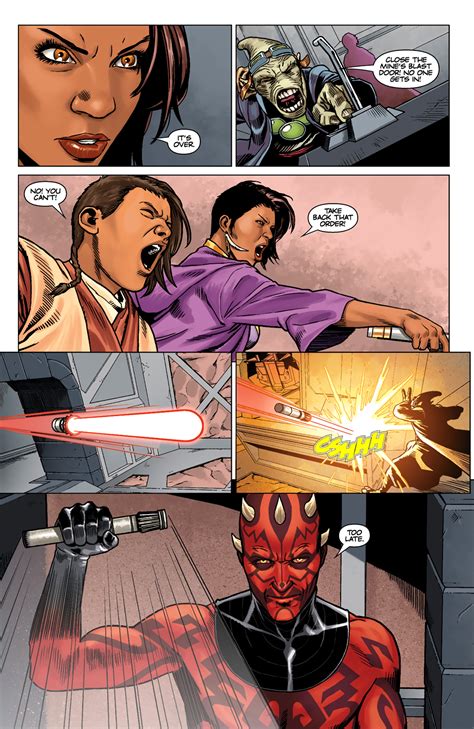 Read Online Star Wars Darth Maul Death Sentence Comic Issue 4