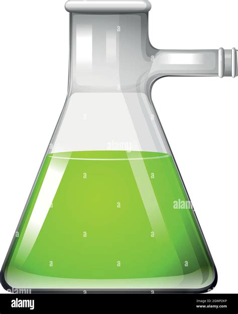 Green Liquid In Glass Beaker Stock Vector Image And Art Alamy
