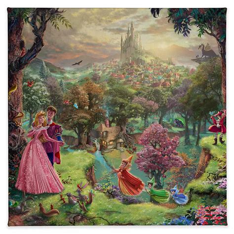Sleeping Beauty Gallery Wrapped Canvas By Thomas Kinkade Studios