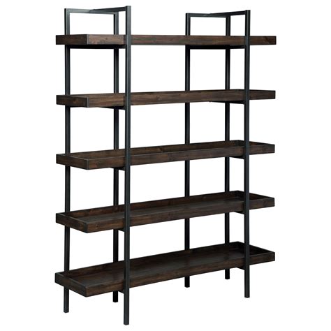 Starmore Modern Rusticindustrial Bookcase With 5 Shelves Belfort