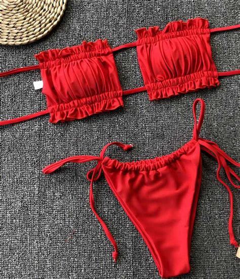 Mini Bikini 2021 Swimwear Women Push Up Bikini Set Padded Bra Sexy