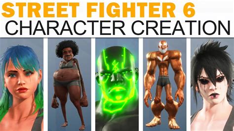 Street Fighter 6 Character Creation Male And Female Full Customization Options Cosmetics More