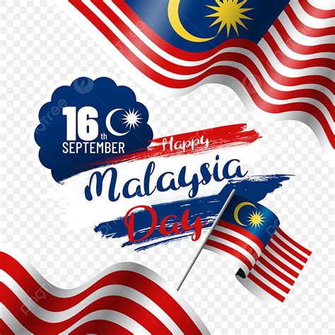 Flag Of Malaysia Hd Transparent Malaysia Day Wavy Flag Illustration