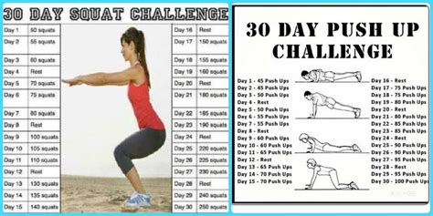 30 Day Squatpushup Challenge Push Up Challenge Gonna Make You Sweat