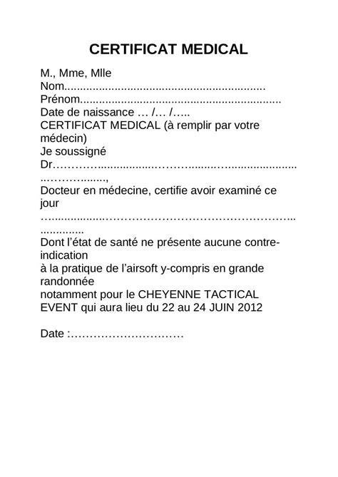 Certificat Medical Par Jerome Fichier Pdf