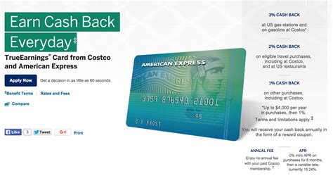 The standard variable apr for cash advances is 25.24%. How to Apply for the Amex TrueEarnings Costco Credit Card