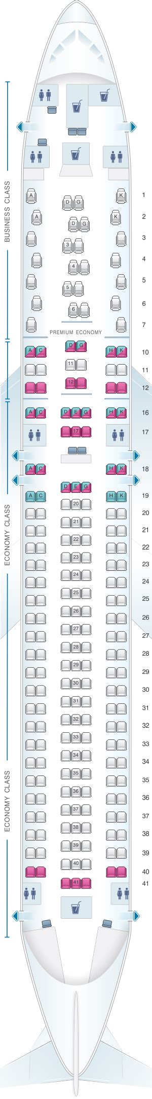 Austrian Airlines Seat Map A320
