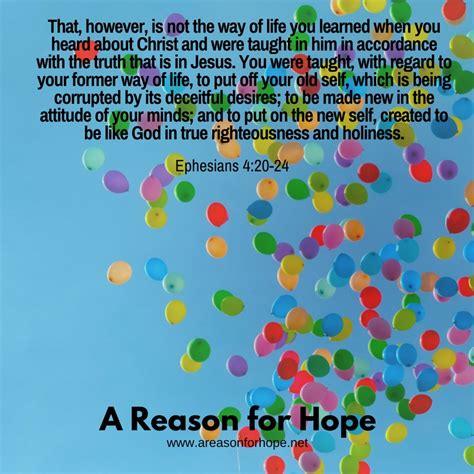 Ephesians 420 24 — A Reason For Hope With Don Patterson
