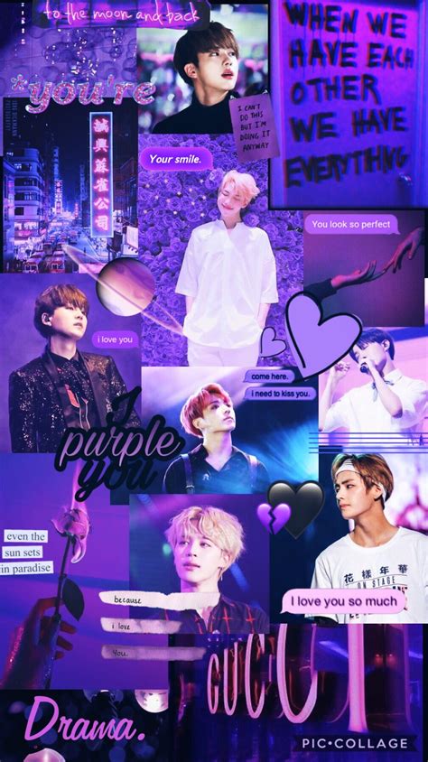 25 Outstanding Bts Collage Wallpaper Aesthetic Purple You Can Get It