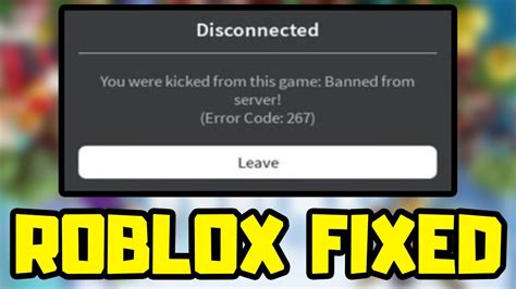 Fix Roblox Disconnected You Were Kicked From This Game Banned From