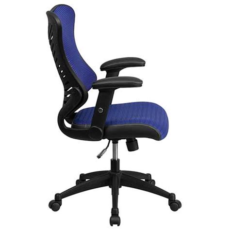Get 5% in rewards with club o! High Back Designer Blue Mesh Executive Swivel Chair with ...