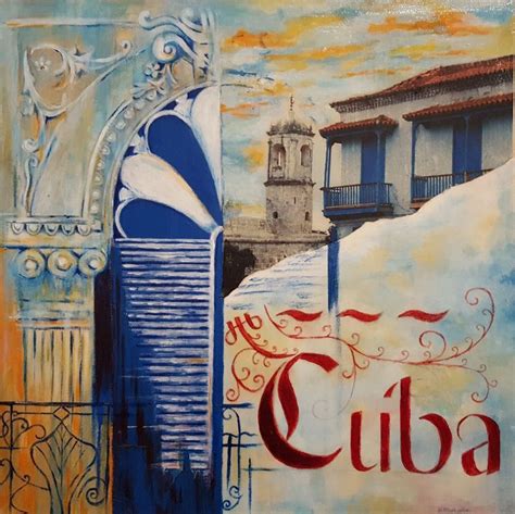 Havana Cuba 2016 Mixed Media Painting By Nataliya Studenikin Cuba