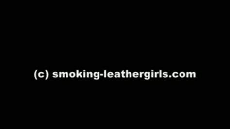 nicole 3 leather glove smoking show smoking leathergirls clips4sale