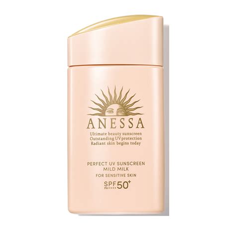 Anessa Perfect Uv Sunscreen Mild Milk For Sensitive Skin Spf50 Pa