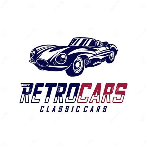 Classic Cars Logo Design Vector Illustrations Vintage Automotive With