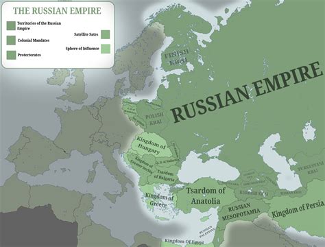 The Russian Empire And The Extend Of Her Sphere Of Influence Imaginarymaps