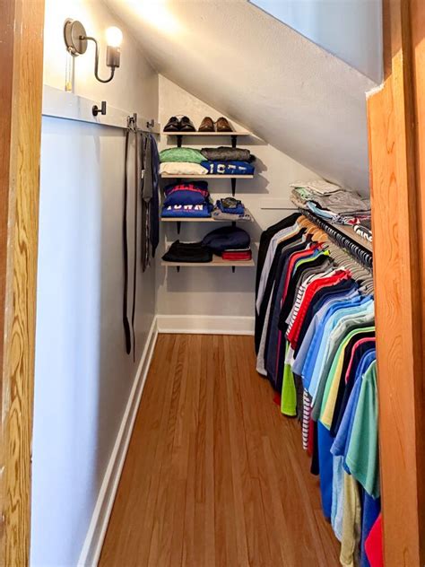 How To Maximize A Sloped Ceiling Closet Artofit