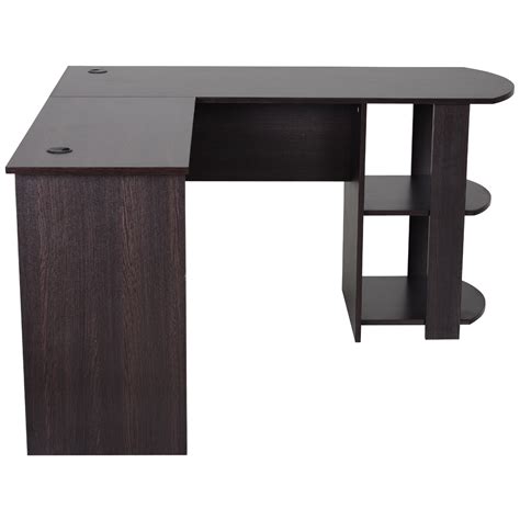 Schreibtisch winkelschreibtisch eckschreibtisch computertisch tisch regal weiß. Eckschreibtisch Winkel Schreibtisch Computertisch Staufach Büro Schwarz/Walnuss | eBay