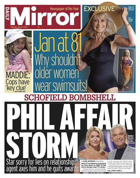daily mirror front page 27th of may 2023 tomorrow s papers today