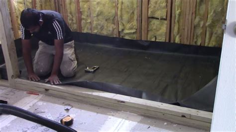 Don't risk doing further damage to your home. How To Install Shower Pan Liner - YouTube