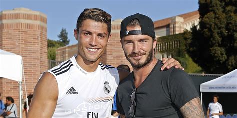 Beckham Meets Up With Ronaldo Picture