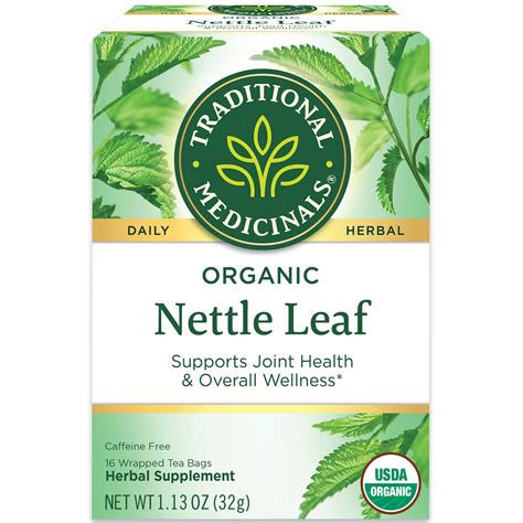 Traditional Medicinals Organic Nettle Leaf Herbal Tea Supports Joint