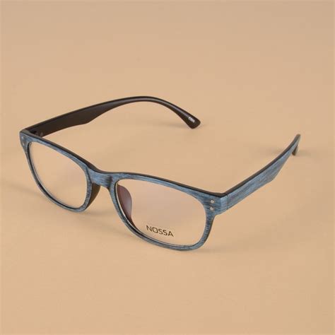 Vintage Blue Glasses Frame Clear Lens For Women And Men Retro Points Myopia Optical Frames